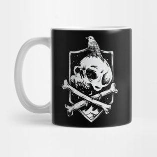 Skull and Bird Shirt Mug